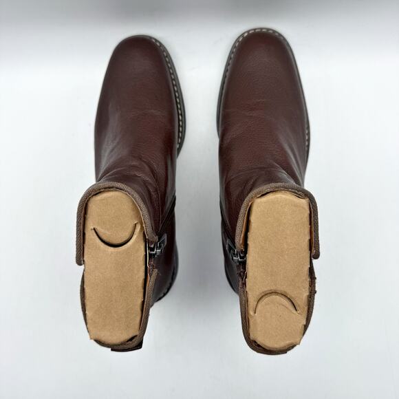 Franco Sarto Womens Marcus Ankle Bootie US 5.5 M EU 35.5 Brown Leather NIB - Picture 10 of 12